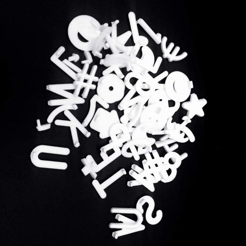ACKLLR 340 Characters White Letter Set for Changeable Felt Letter Boards, 3/4 Inch Letters with Gift Cloth Bag Including Numbers, Symbols,Letters - Image 5
